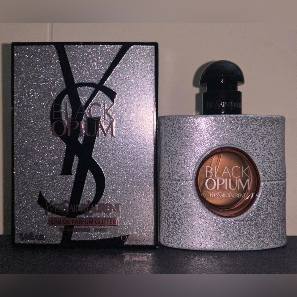 Yves Saint Laurent black opium glitter fragrance